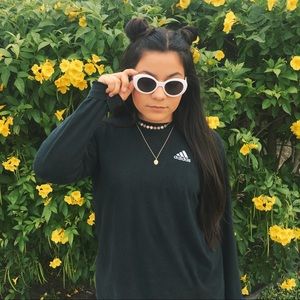 Adidas black long sleeve tee XL
